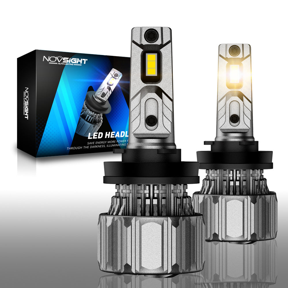 Novsight N50Y Yellow Fog Light H11 15000LM 70W Car LED Headlight Light 2Pcs